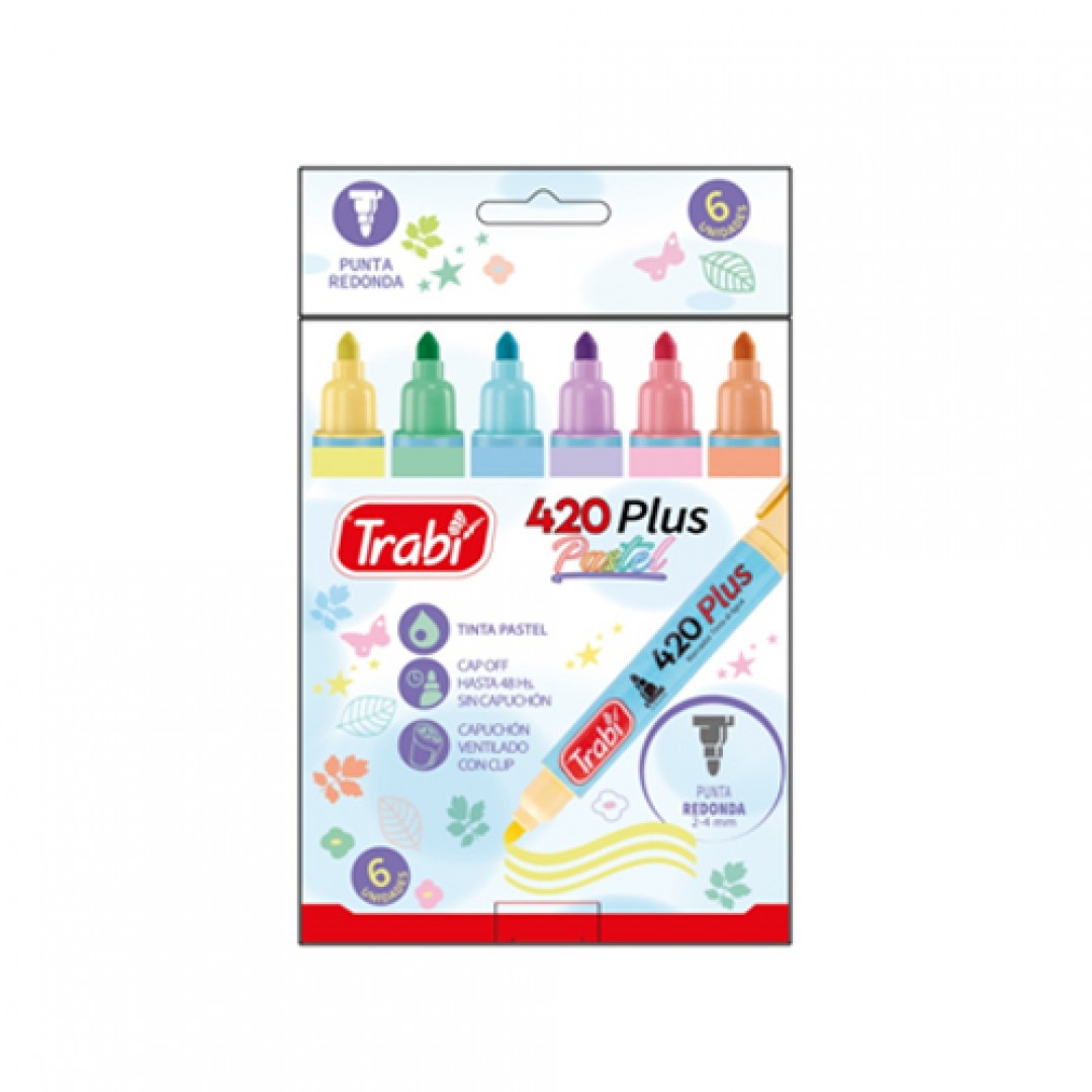marcador-al-agua-pastel-trabi-420-plus-x6-