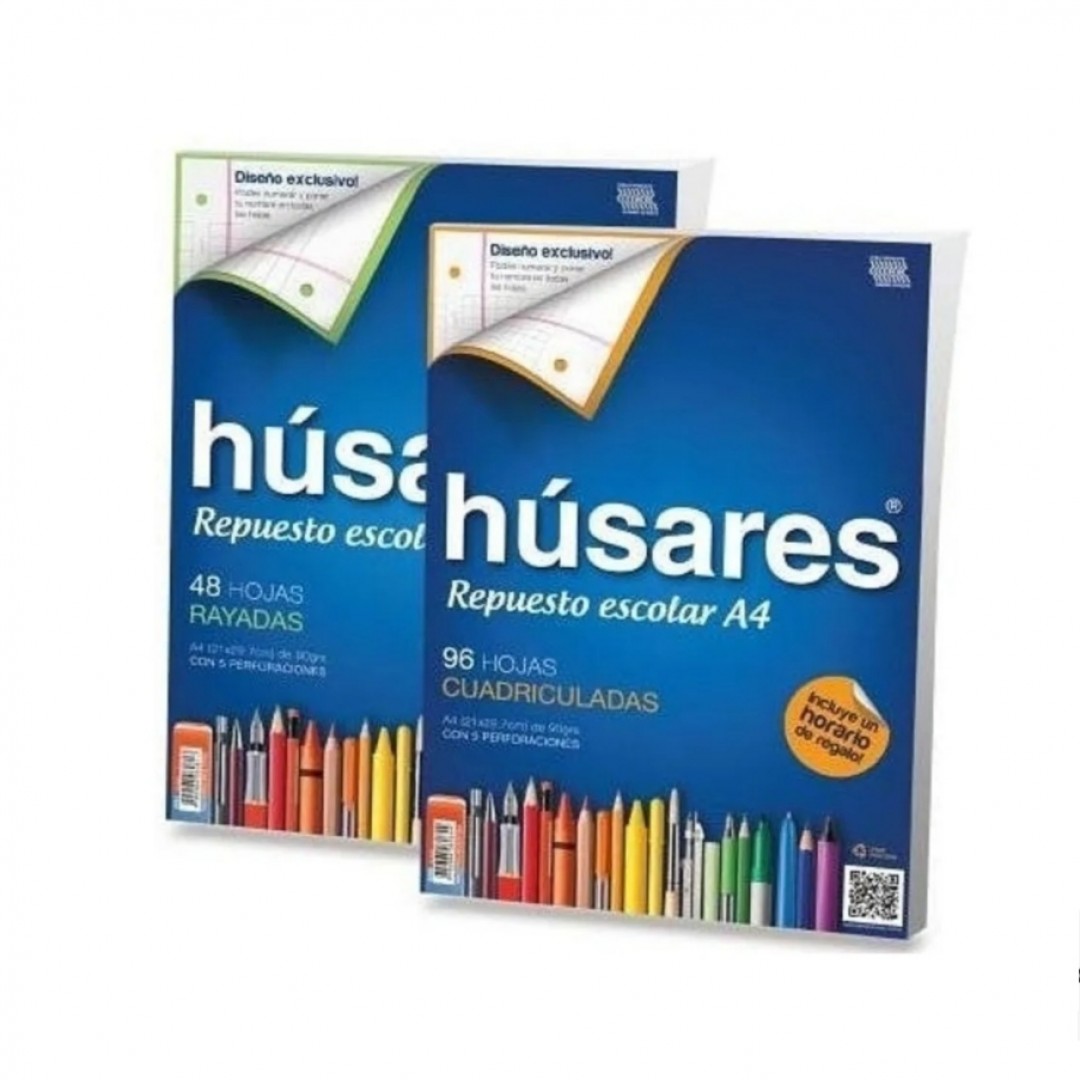 repuesto-a4-husares-96-hojas