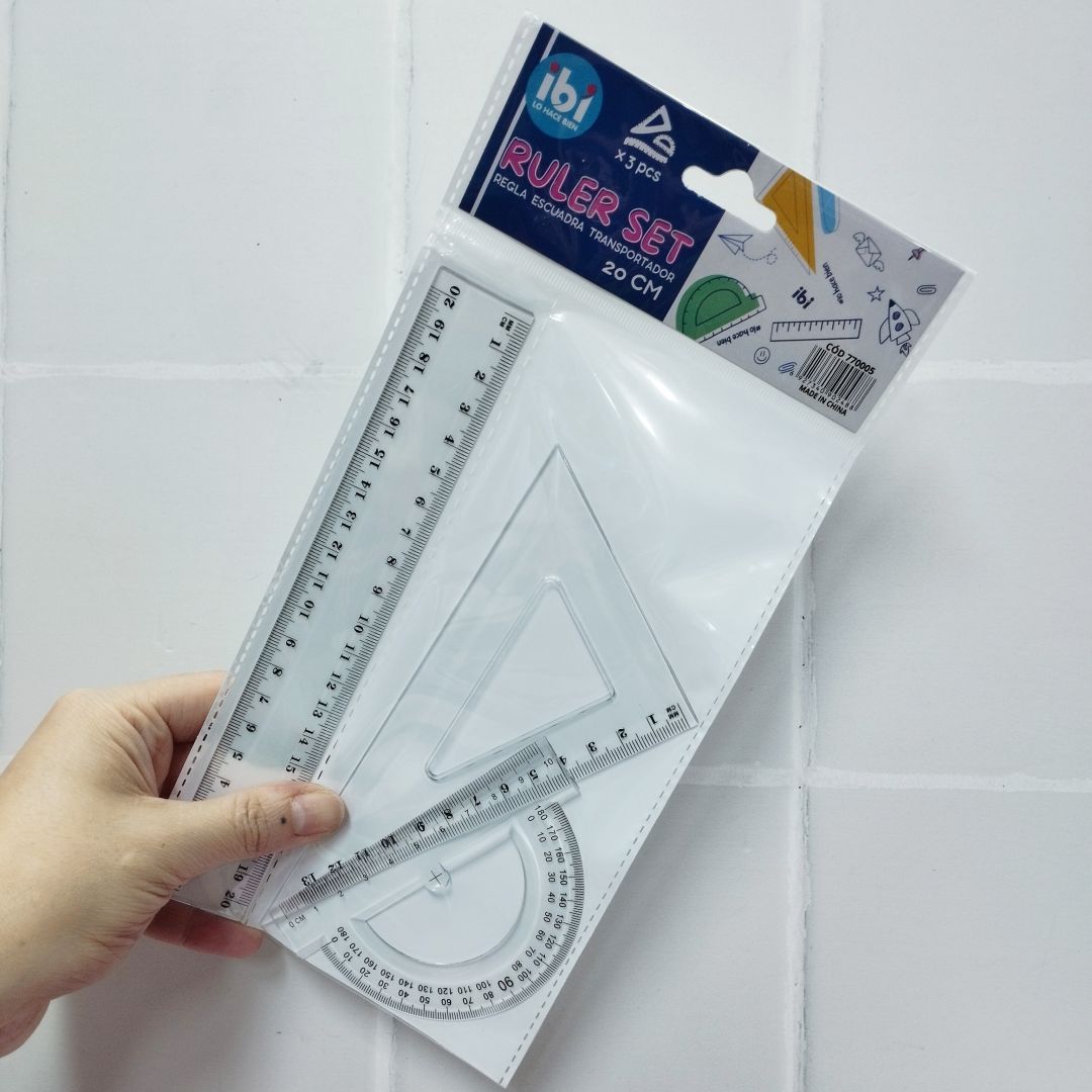 set-de-geometria-ibi-craft-3-piezas-6594