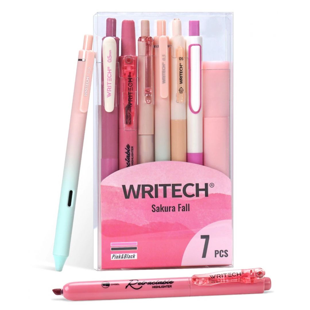 set-de-escritura-writech-7-piezas-sakura-fall-8931