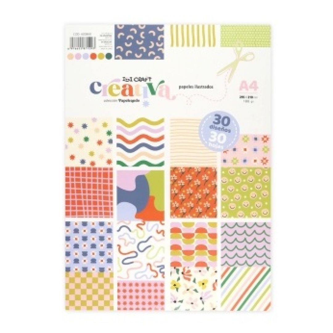 block-papel-ilustrado-a4-creativa-ibi-craft-9160